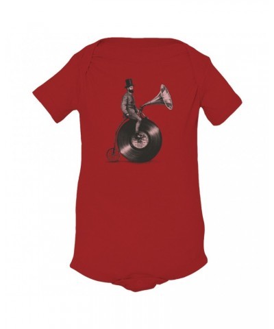 Music Life Baby Onesie | Riding The Gramophone Onesie $5.28 Kids