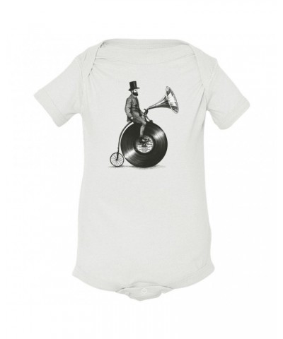 Music Life Baby Onesie | Riding The Gramophone Onesie $5.28 Kids