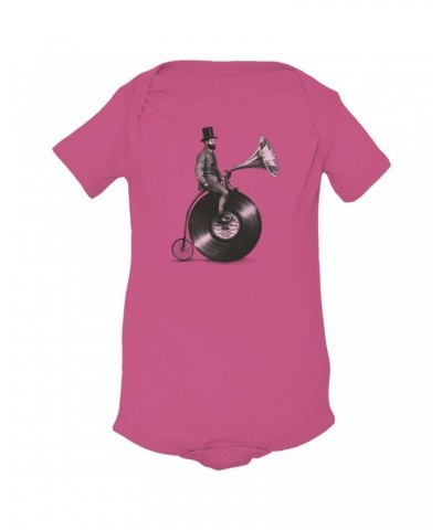 Music Life Baby Onesie | Riding The Gramophone Onesie $5.28 Kids