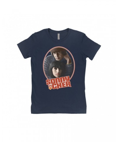 Sonny & Cher Ladies' Boyfriend T-Shirt | Retro Design Shirt $8.24 Shirts